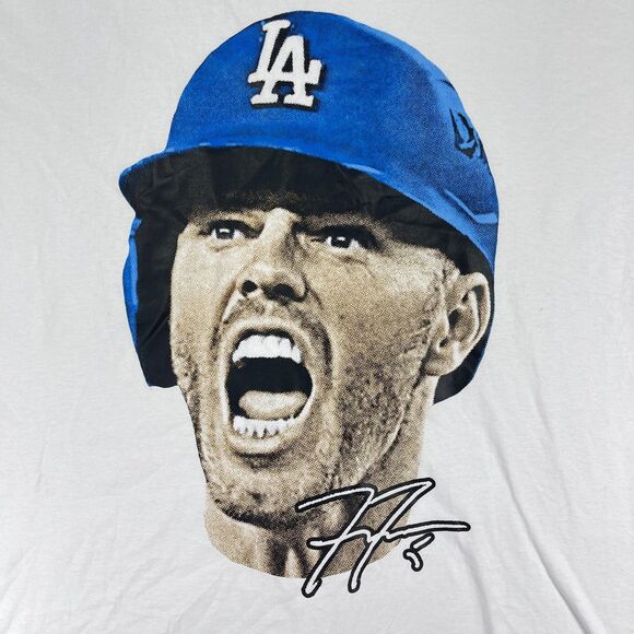 Los Angeles Dodgers Freddie Freeman T Shirt Mens XL White MLB World Series - Picture 4 of 10